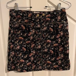 Mossimo Target Floral Corduroy Skirt 00